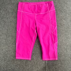 Athleta Leggings Womens‎  Yoga Capris Women's Size14p   pink/berry